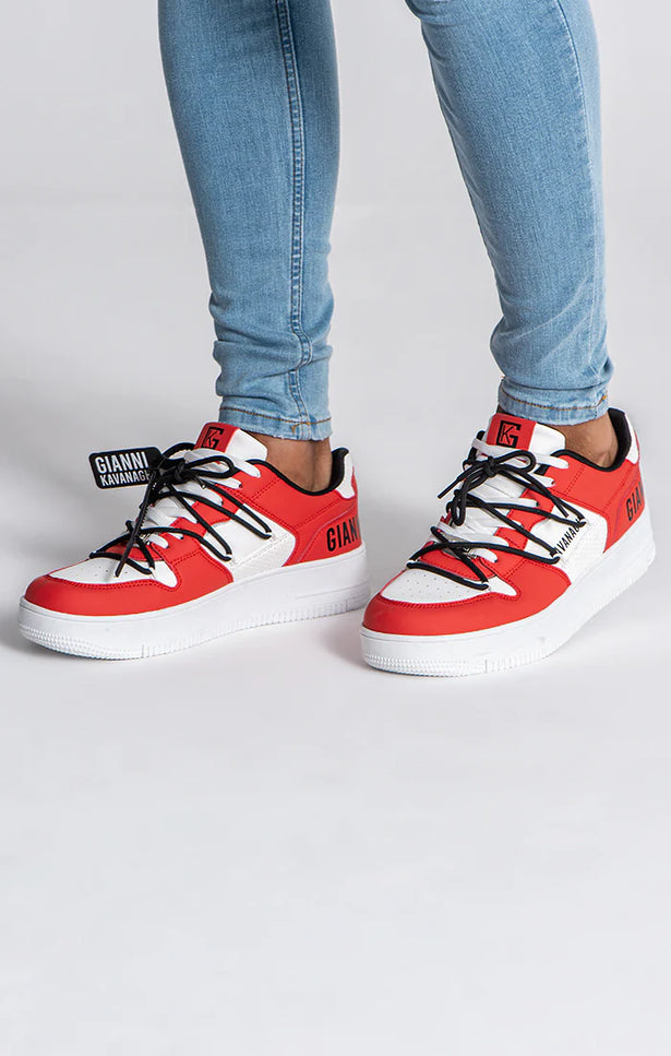 Red Wrapped Sneakers-Sneakers-Gianni Kavanagh-Urbanheer