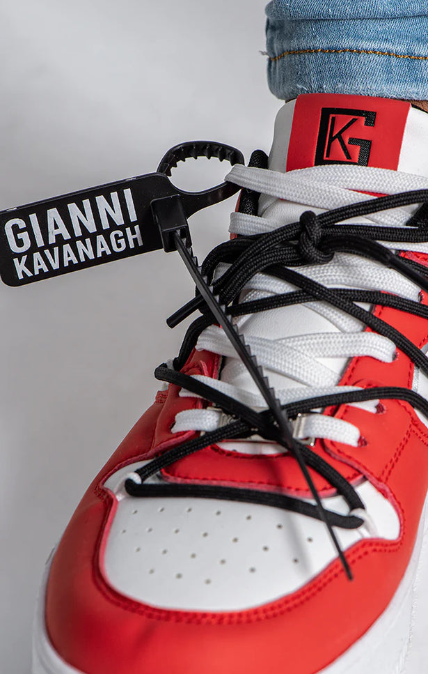 Red Wrapped Sneakers-Sneakers-Gianni Kavanagh-Urbanheer