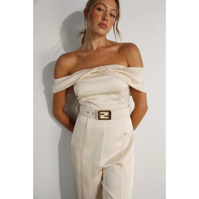 Off Shoulder Jumpsuit