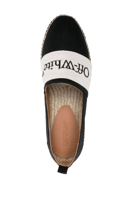Off White Flat Shoes Black