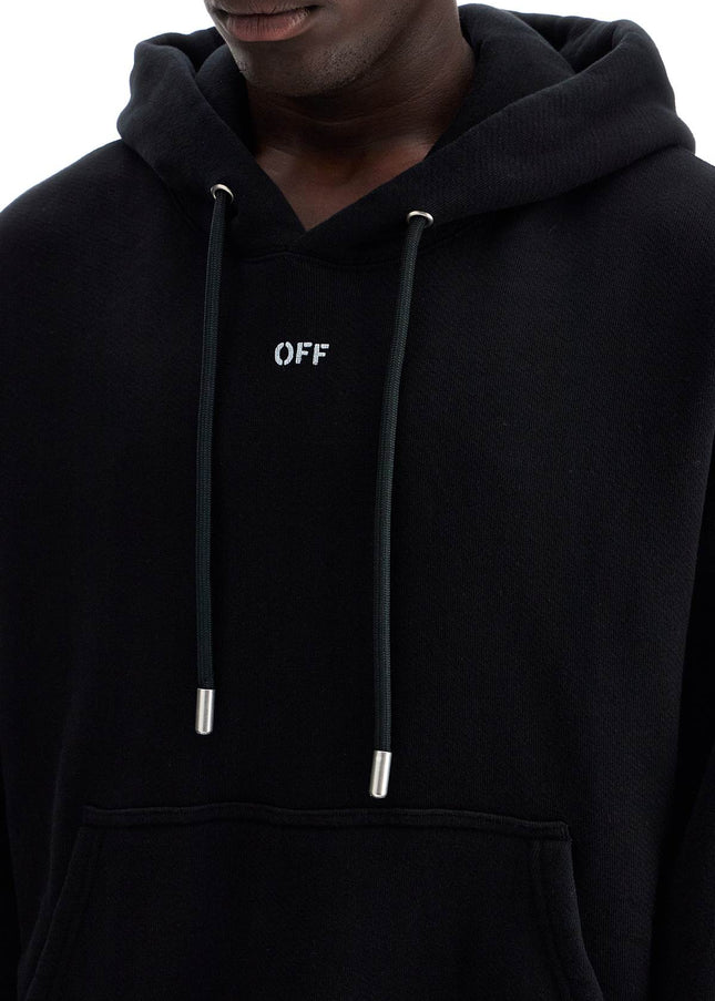 Off White Off-White hooded sweatshirt with off print