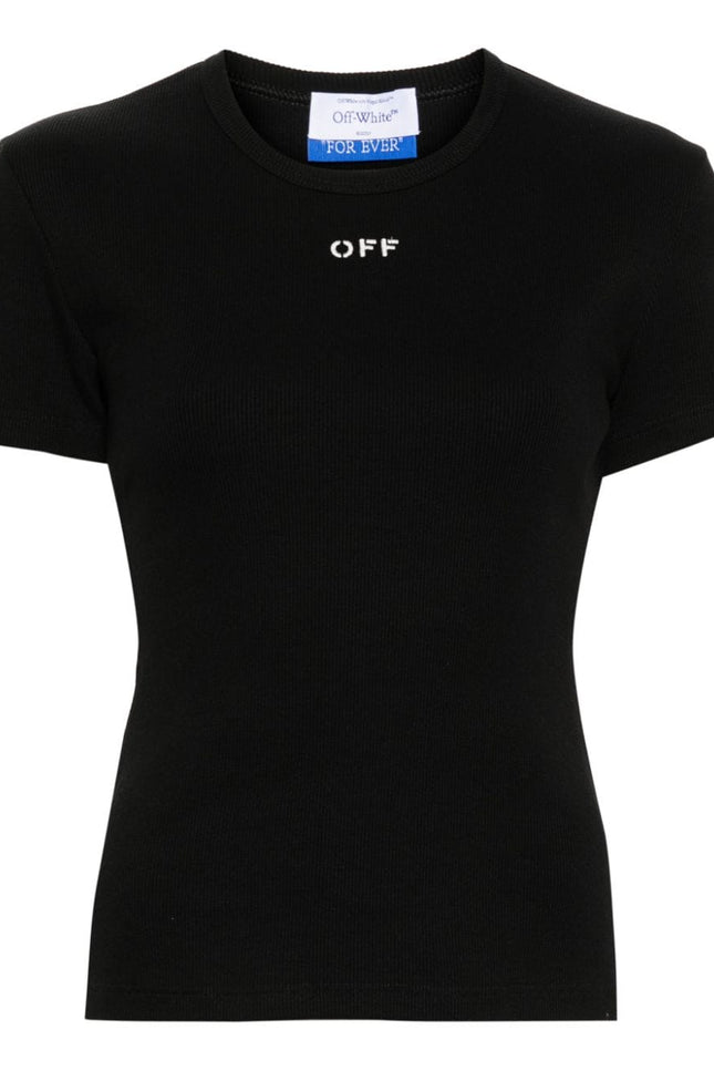 Off White T-shirts and Polos Black