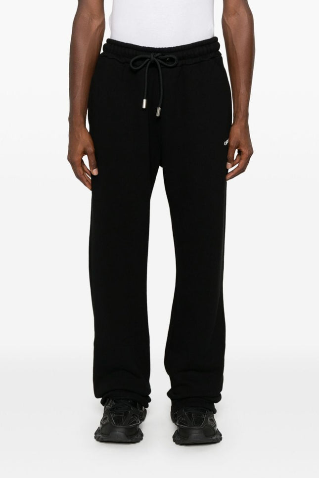 Off White Trousers Black