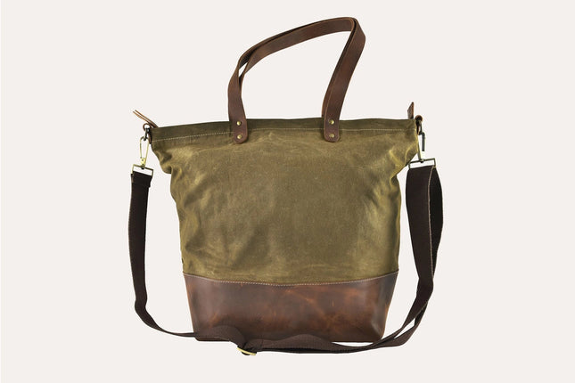 Olive Boyfriend Tote Canvas Bag