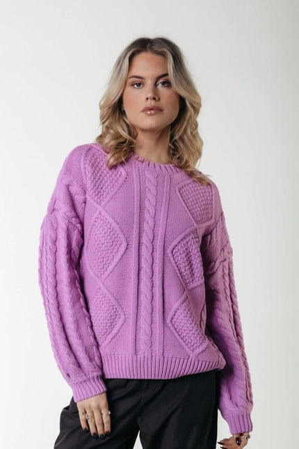 Olivia Knit | Violet Pink