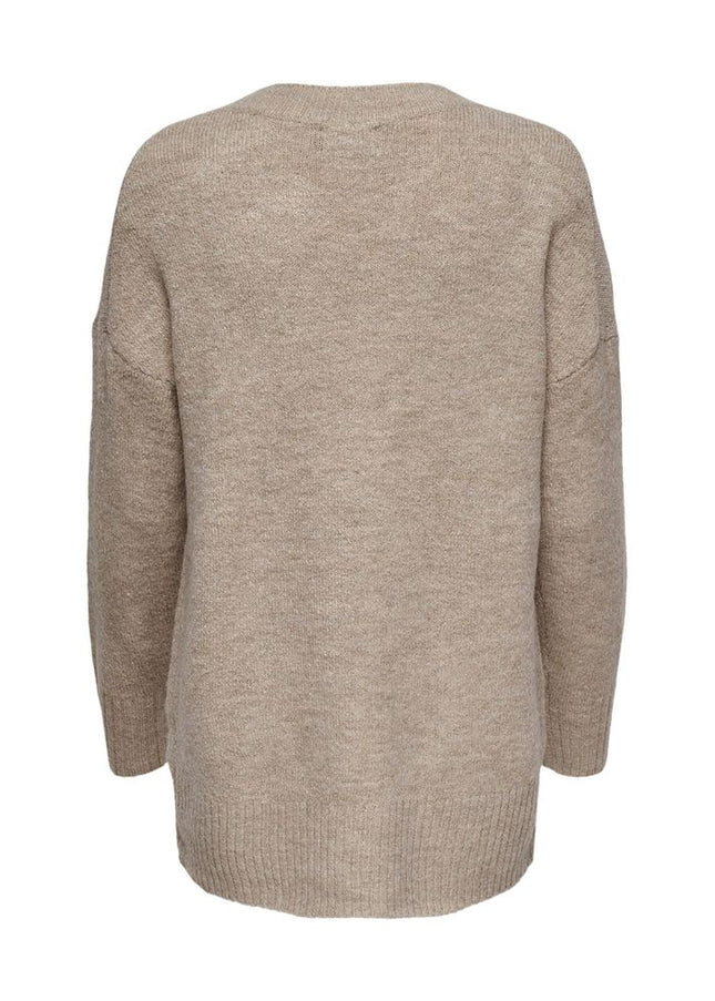 Only Beige Acrylic Sweater