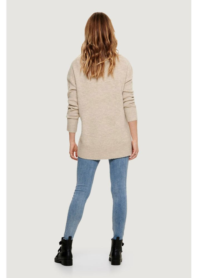 Only Beige Acrylic Sweater