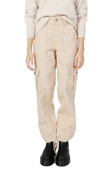 Only Beige Cotton Jeans & Pant