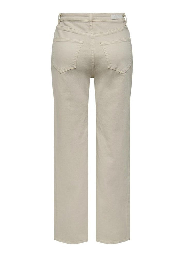 Only Beige Cotton Jeans & Pant