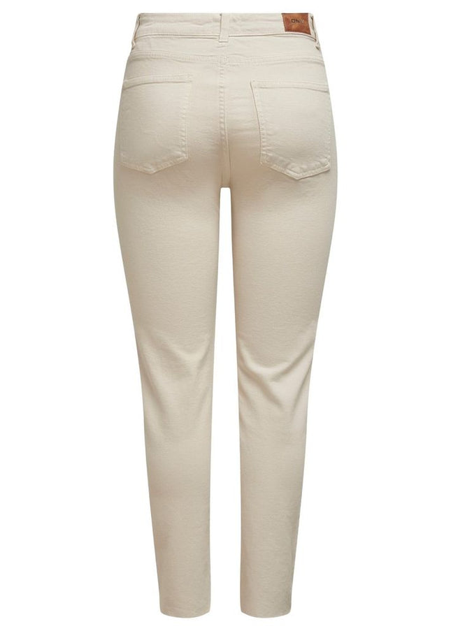 Only Beige Cotton Jeans & Pant