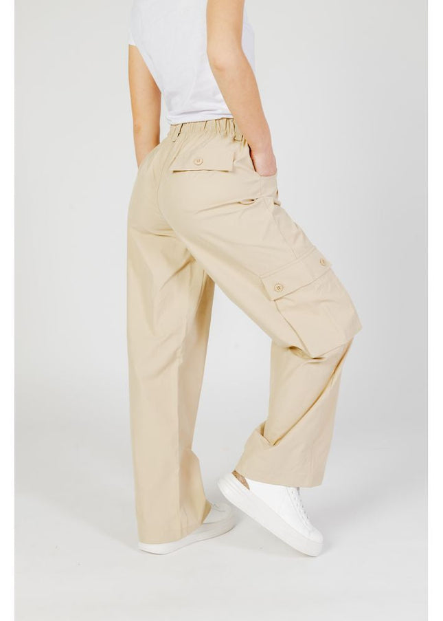 Only Beige Cotton Jeans & Pant