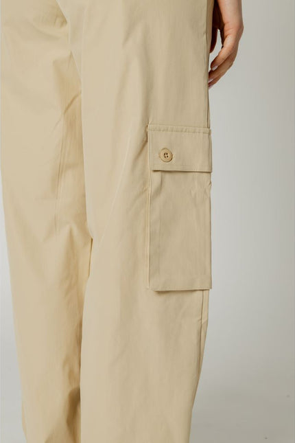 Only Beige Cotton Jeans & Pant