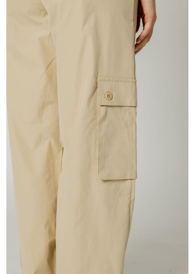 Only Beige Cotton Jeans & Pant