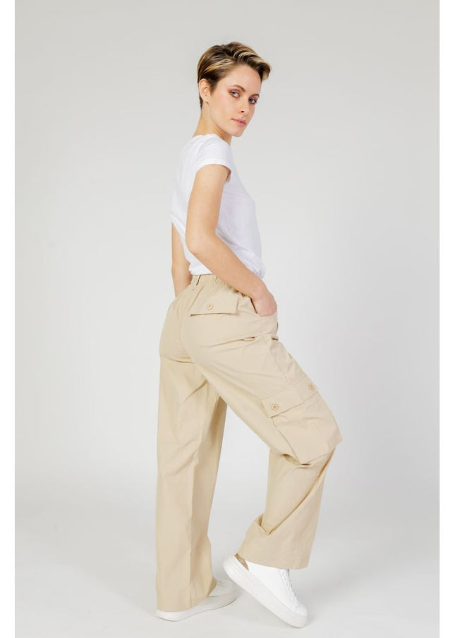 Only Beige Cotton Jeans & Pant