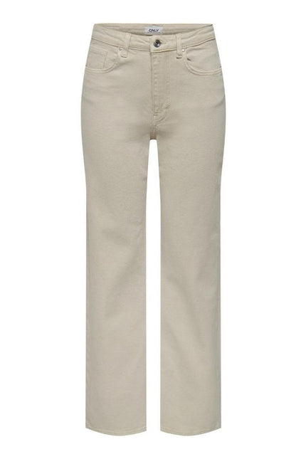 Only Beige Cotton Jeans & Pant