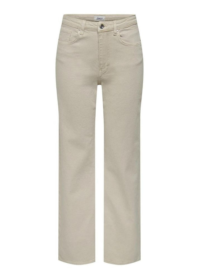 Only Beige Cotton Jeans & Pant