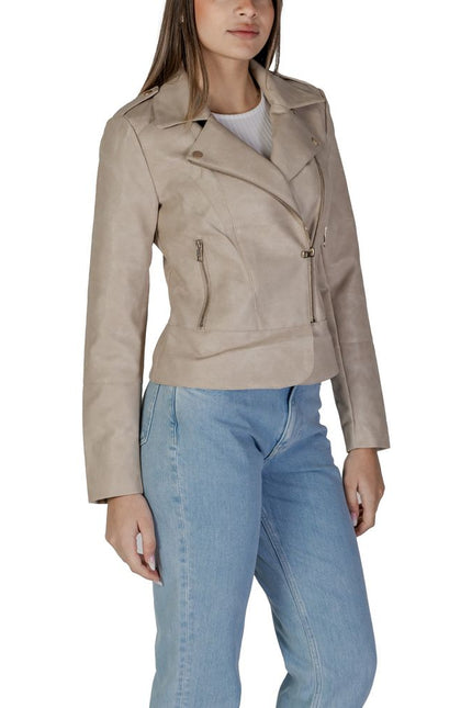 Only Beige Polyester Jackets & Coat