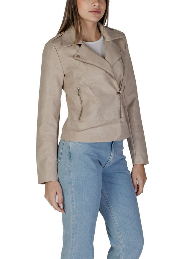 Only Beige Polyester Jackets & Coat