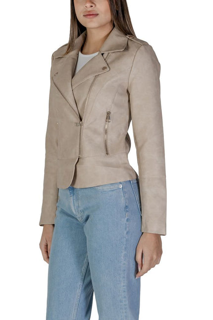 Only Beige Polyester Jackets & Coat