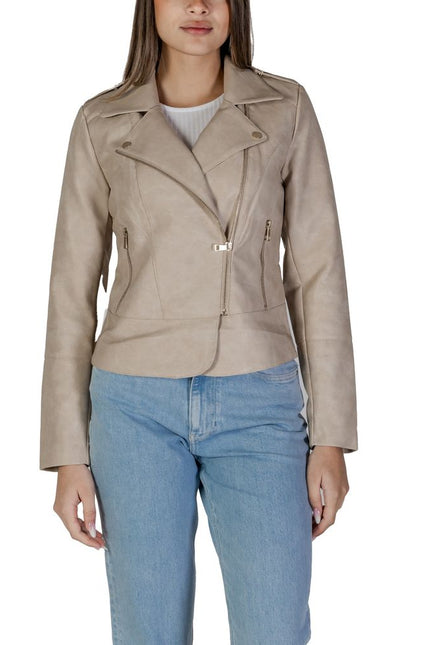 Only Beige Polyester Jackets & Coat