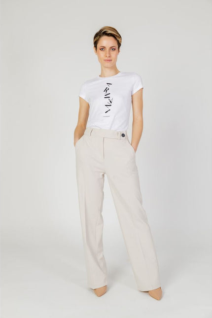 Only Beige Polyester Jeans & Pant