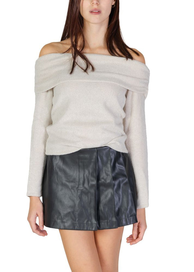 Only Beige Recycled Polyester Sweater