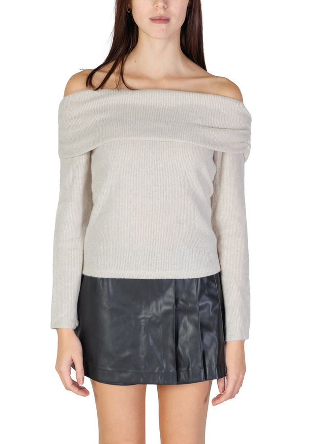 Only Beige Recycled Polyester Sweater