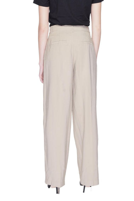 Only Beige Viscose Jeans & Pant