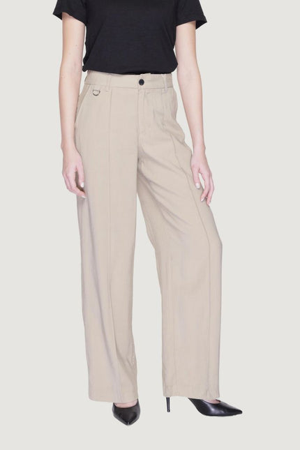 Only Beige Viscose Jeans & Pant