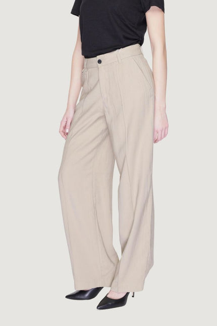 Only Beige Viscose Jeans & Pant