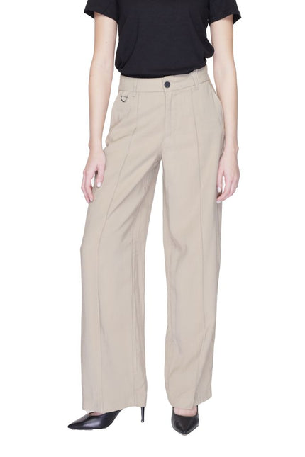 Only Beige Viscose Jeans & Pant