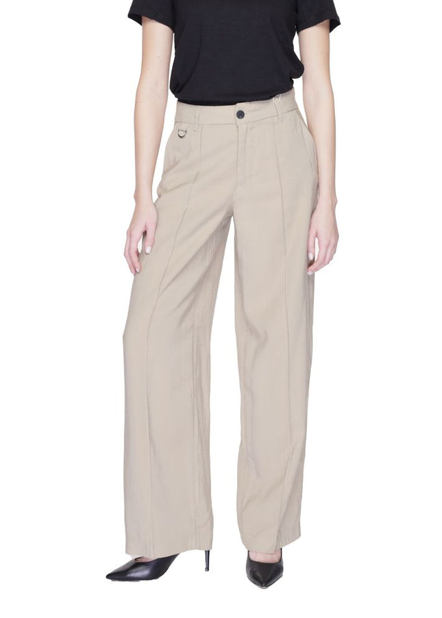 Only Beige Viscose Jeans & Pant