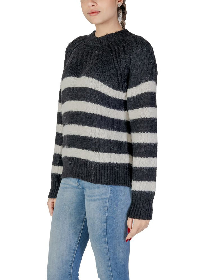 Only Black And White Recycled Polyester Sweater