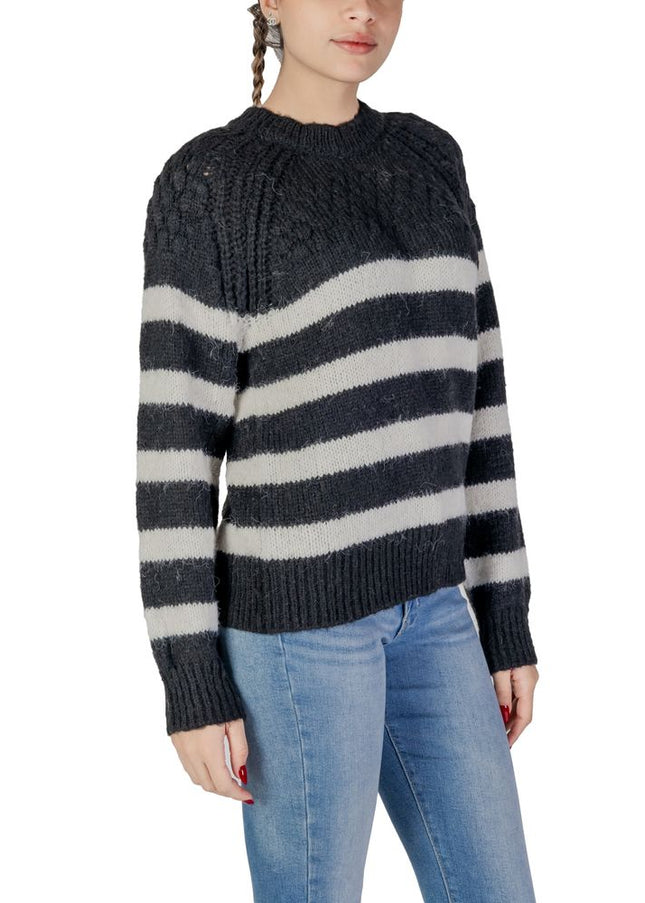 Only Black And White Recycled Polyester Sweater