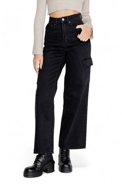 Only Black Cotton Jeans & Pant