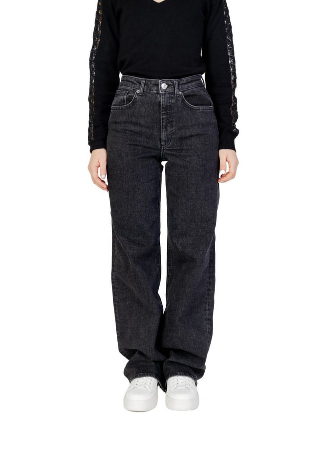 Only Black Cotton Jeans & Pant