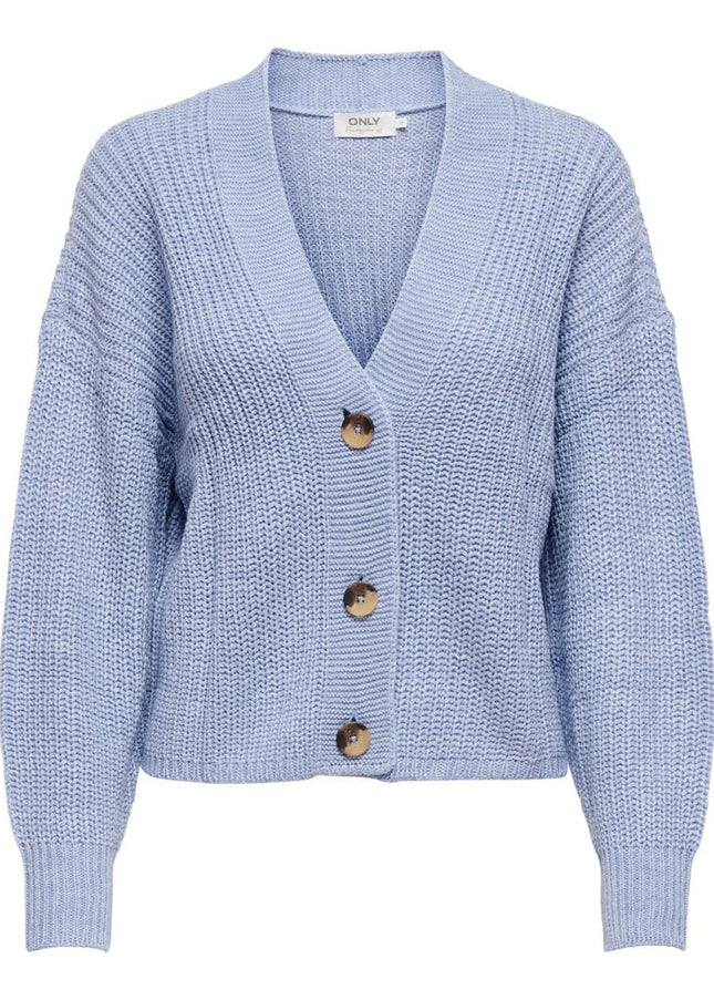 Only Blue Acrylic Cardigan