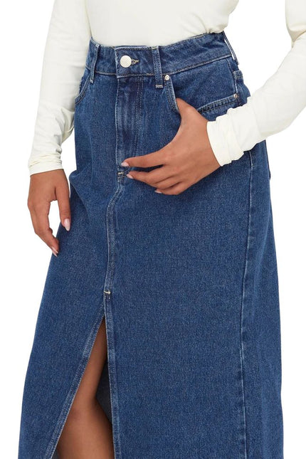 Only Blue Cotton Skirt