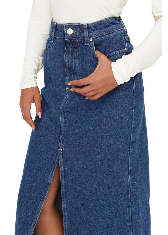 Only Blue Cotton Skirt