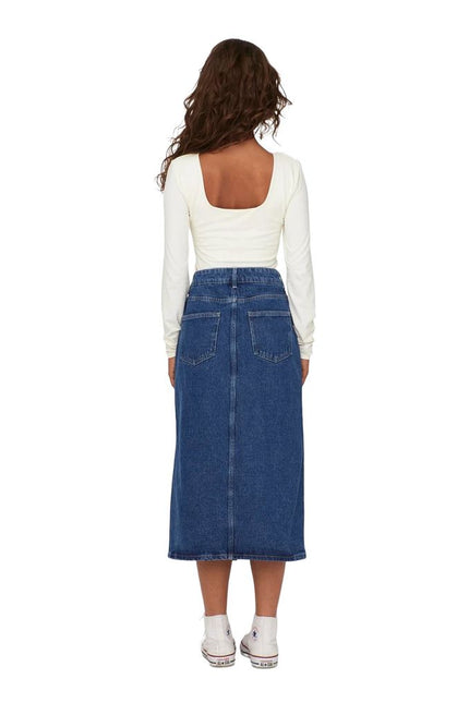 Only Blue Cotton Skirt