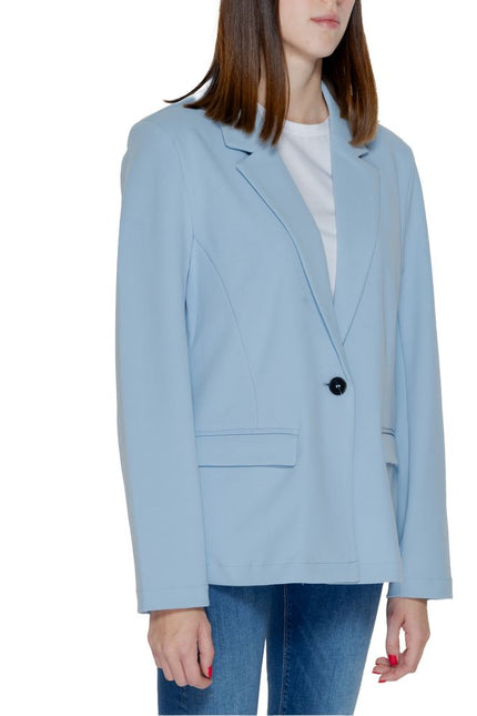 Only Blue Polyester Suits & Blazer