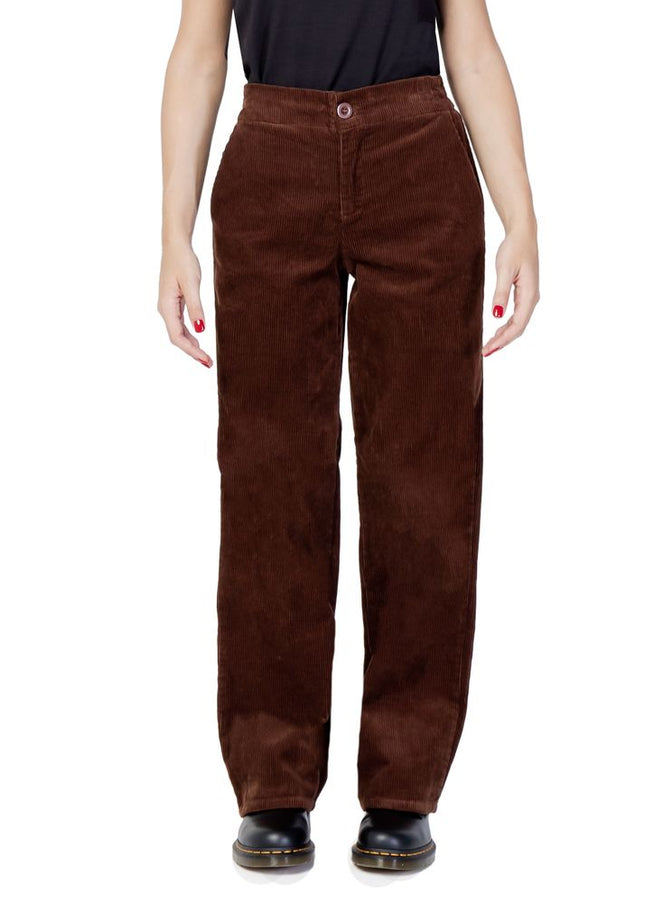 Only Brown Cotton Jeans & Pant