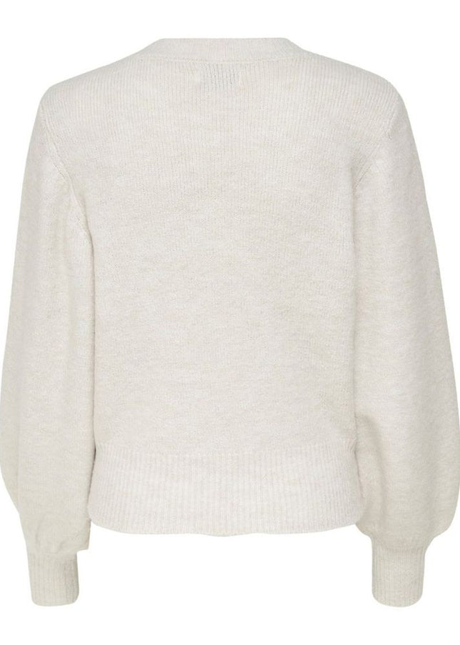 Only Cream Polyester Sweater