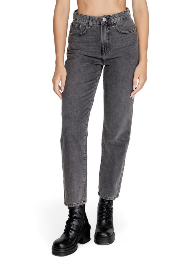 Only Gray Cotton Jeans & Pant