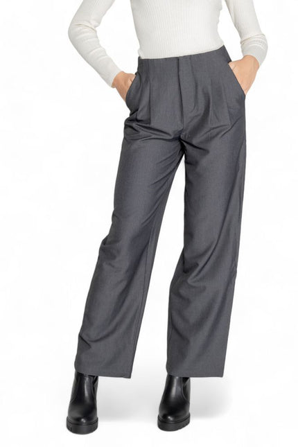 Only Gray Polyester Jeans & Pant