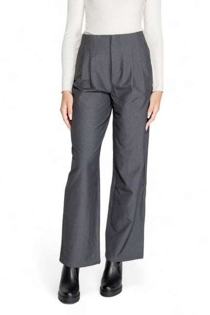 Only Gray Polyester Jeans & Pant