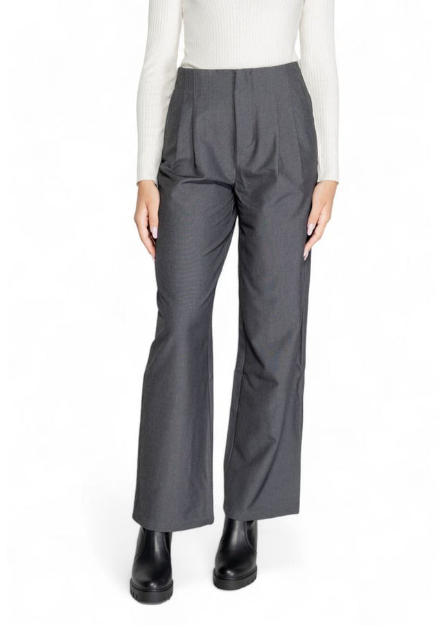 Only Gray Polyester Jeans & Pant