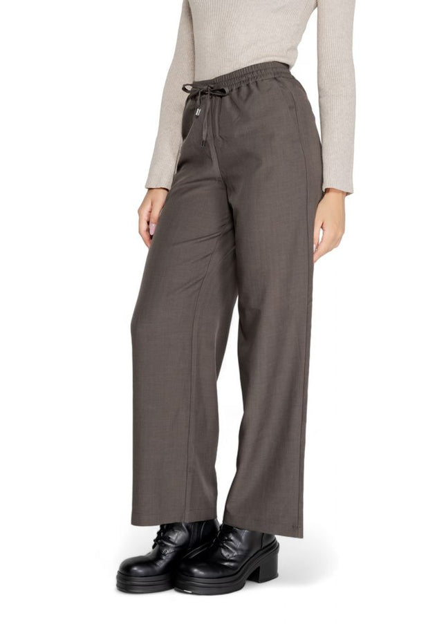 Only Gray Polyester Jeans & Pant