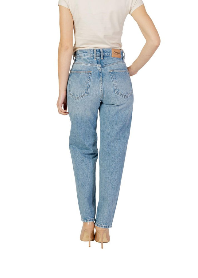 Only Light Blue Cotton Jeans & Pant