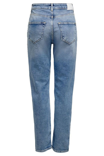 Only Light Blue Cotton Jeans & Pant